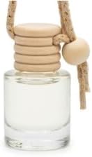 Hanging Car Air Diffuser - Glass and Wood Essential Oil Car Air Freshener - Long Lasting Rearview Mirror Scent - FyrBugg Apothecary, LLC - 10ml (Amber)
