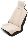 DryvaSeat - Premium Microfiber Towel Car Seat Cover - Waterproof & Sweatproof - Universal Fit, Machine Washable, Non-Slip - Seat Protector for Car, Truck, SUV, Van (Beige, 1 Pack)