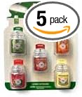 Yankee Candle Holiday Car Jar Ultimate Air Freshener 5 Pack, Assorted Scents- Limited Holiday Edition