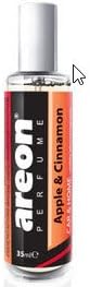Areon CAR Perfume 35 ml I Car & Home Air Freshener Spray I Apple & Cinnamon Scent I (Pack of 2)