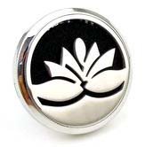 (JUMBO Lotus) 38mm (1-1/2 in. dia.) Stainless Steel. 1 Essential Oil and 7 Pads.
