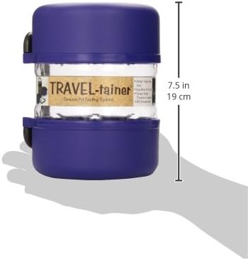 Gamma2 Vittles Vault Travel-Tainer (6 Cups) Portable Food Storage Container, Blue (Pack of 2)