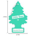 LITTLE TREES Car Air Freshener | Hanging Tree Provides Long Lasting Scent for Auto and Home | 24 Air Fresheners |Bayside Breeze