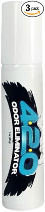 420 Odor Eliminator Air Freshner - New Car Blue - 3oz (3 Pack Spray)