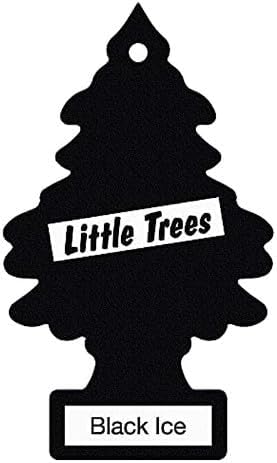 My Shaldan 6 pack Assorted Scent Car Air Freshener (Apple, Lemon, Lime, Peach, Orange, Squash Scents) and Black Ice Little Tree