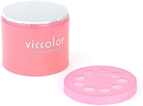 2x Round Can Style 2.5" Diameter, 2.128" Height Angel Snow Scent VicColor Air Freshener Odor Smell Eliminator Deodorize For Interior Indoor Car Vehicle Bathroom Restroom Home Office Universal