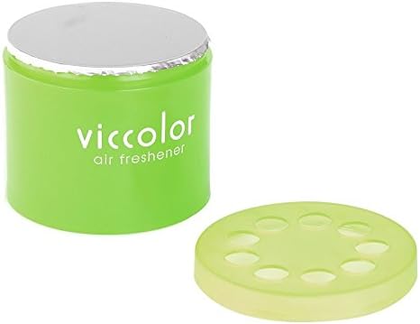 2x Round Can Style 2.5" Diameter, 2.128" Height Shampoo Scent VicColor Air Freshener Odor Smell Eliminator Deodorize For Interior Indoor Car Vehicle Bathroom Restroom Home Office Universal