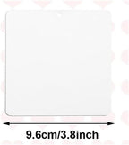 40 Pcs Felt Car Air Freshener Blanks Sublimation Air Freshener Blank Sheets Car Air Freshener Scent Pads Sublimation Blank Pendants Hanging Ornament Blanks Square and Round
