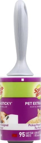 Scotch-Brite Lint Roller, 95 Sheets | Extra Sticky | Pet Hair | Pack of 2