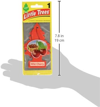 Car Freshner U1P10311 Little Trees Cherry Air freshener, 24 Pack