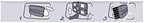 Areon VENT 7 Car Perfume Vent Clip AC and Fan Air Freshener, Blue Stones Scent