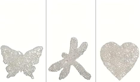 3Pack Gardenia Scented Air Fresheners in Butterfly, Heart, Dragonfly