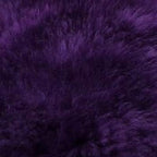 Winter Warmth: Universal Sheepskin Seat Cushion Cover - Natural Wool, for Cars, Trucks, SUVs & Vans - Cozy & Stylish Driving Companion Front Purple