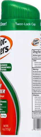 Odor-Eaters Foot Spray Powder 4 Oz (Packaging May Vary) (Pack of 2)