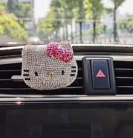 Car Bling Interior Accessories, Car Air Vent Rhinestone Diamond Decoration - Pink