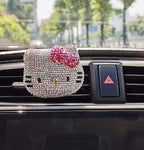Car Bling Interior Accessories, Car Air Vent Rhinestone Diamond Decoration - Pink