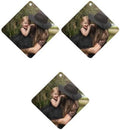 Personalized Air Freshener for Car - Double Sided Photo Custom Car Scents Air Freshener, Gift for Valentine’s Day Birthday Ideal for Car Wardrobe Bathroom Hanging Ornaments (Rhombus 3pcs)
