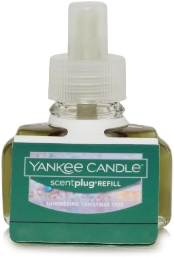 Yankee Candle Scent Plug Refill, Shimmering Christmas Tree (Pack of 4)