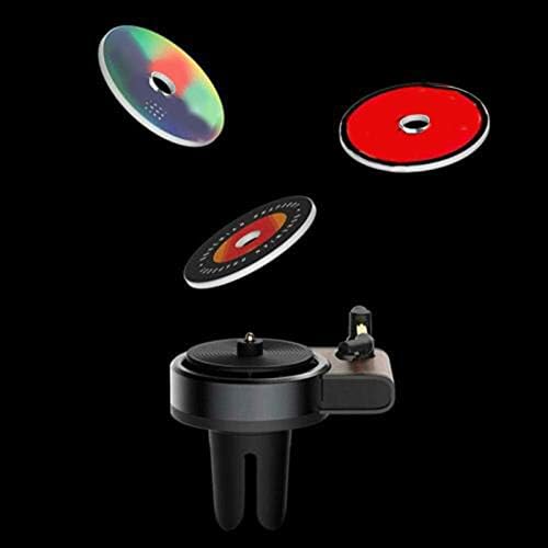 Car Fragrance Diffuser, Air Freshener with Vent Clip, Vintage Record Player Decor