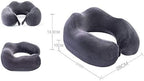 Travel Neck Pillow Sleep Kit - 100% Memory Foam Travel Pillow, Car Airplane Travel Pillow Neck Pillow Nap Lunch Break Student Memory Foam U-Shaped Pillow (Color : Black)