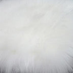 Winter Warmth: Universal Sheepskin Seat Cushion Cover - Natural Wool, for Cars, Trucks, SUVs & Vans - Cozy & Stylish Driving Companion Rear White