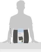 DMI Lumbar Support Pillow for Chair to Assist with Back Support with Removable Washable Cover and Firm Insert to Ease Lower Back Pain While Improving Posture, 14 x 13 x 5, Contoured Foam, Elite, Gray