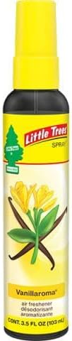 Little Trees Air Freshener | Vent Wrap pack of 4 | 1 Bottle Little Tree Spray | 6 Little tree Hanging Tree For Home, Trucks, RV, Van or car AHSR Products bundle (Vanillaroma)