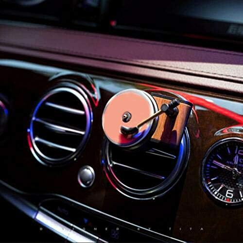 Car Fragrance Diffuser, Air Freshener with Vent Clip, Vintage Record Player Decor