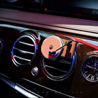 Car Fragrance Diffuser, Air Freshener with Vent Clip, Vintage Record Player Decor
