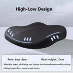 Adult Car Booster Seat Cushion, Car Seat Driver Height Boost Mat Memory Foam Car Seat Cushions Pad Improve Driving View Non-Slip 3D Office Chair Cushion Pressure Relief (Light Green)