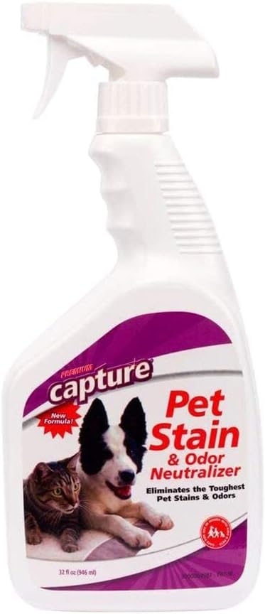 Capture Carpet Total Care Kit 100 Pet Stain & Odor Neutralizer (32 oz), Pet Stain Remover for Carpet, Rug, Couch, Car & Upholstery Bundle