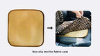Natural Wood Beaded Seat Cover Pad Mat Comfy Cool Summer Massage Seat Cushion (Square) Medium Size for Car, Sedan,SUV Office Chair