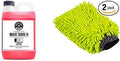 Chemical Guys CWS_101_64M Car Wash Starter Bundle - Maxi-Suds II Foaming Car Wash Soap, 64 oz (Half Gallon), Cherry Scent + Green Chenille Wash Mitt (2 Items) Works on Cars, Trucks, SUVs, RVs & More