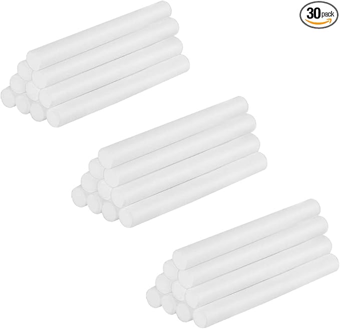 30 Packs Car Diffuser Refill Sticks for Car Diffuser Vent Clips, 2.75 X 0.27 Inch Absorbent Refill Replacement Wick, Humidifier Sticks Filter Replacement Wick