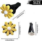 4Pcs Cute Daisies Car Clip, Flowers Car Air Fresheners Vent Clips Charm Air Vent Accessories Cute Car Decor Automotive Interior Trim Car Decorations for Girls & Women
