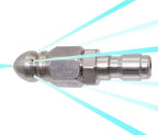 Pressure Washer Sewer Jetter Nozzle with Stainless Steel, Mini Compact Durable Sewer Jet Nozzle,Pressure Drain Jetter Hose Nozzle,1/4'' Quickly Connector, 5000 PSI (1 set)