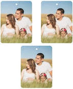 Personalized Air Freshener for Car - Double Sided Photo Custom Car Scents Air Freshener, Gift for Valentine’s Day Birthday Ideal for Car Wardrobe Bathroom Hanging Ornaments (Rectangle 3pcs)