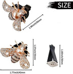 Shiny Bee Car Air Freshener Dashboard Outlet Vent Clips，Pearl Diamond Bee Car Perfume Car Air Conditioner Air Outlet Decoration Aromatherapy Clip，cute Bling Bee Charms Rhinestone Auto Interior Decorations Accessory (Gold)