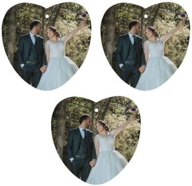 Personalized Air Freshener for Car - Double Sided Photo Custom Car Scents Air Freshener, Gift for Valentine’s Day Birthday Ideal for Car Wardrobe Bathroom Hanging Ornaments (Heart 3pcs)