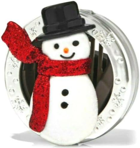 Bath and Body Works Car Scent Fragrance Visor Clip Scentportable Holder – (Snowman)