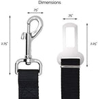 Dog Seat Belt Pet Dog Cat Car Seatbelt Safety Tether - 2 Pack - Adjustable Harness Belts Pet Leash - Heavy Duty Nylon Seatbelts - Universal Fit Cars Truck SUV