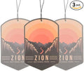 Outdoor Adventure Car Air Freshener 3 Pack Scented With Premium Essential Oils By Fresh Fresheners (Zion National Park)