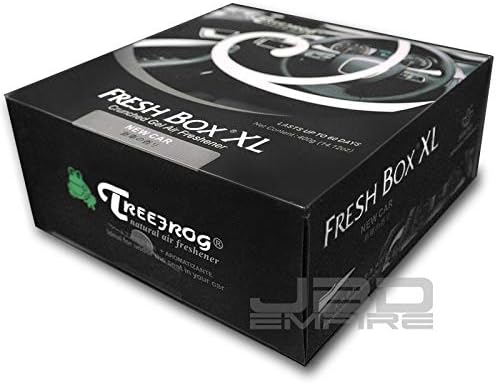 Treefrog Xtreme Fresh Box XL Air Freshener - Scent Extra Large 400g - Black/Blue/Green Squash/White Peach/New Car