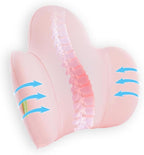 Lumbar Support Pillow for Office Chair, Gaming Chair, Car Driver Seat Back Cushion, Bed & Couch, Gifts for Friends and Parents,Ergonomic Back Support Pillow with Comfortable Memory Foam(Pink)