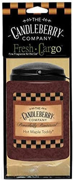 Candleberry Hot Maple Toddy Car Air Freshener | Provides Long Lasting Scent for Auto or Home | 2 Pack