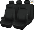 Flying Banner Car Seat Covers Front Seats Rear Bench Polyester car seat Protectors Easy installations Rear Bench Split Classic Man Lady Truck Soid Black