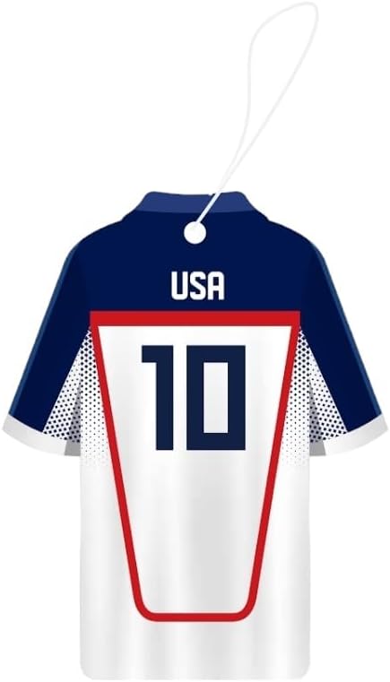 Car Air Freshener Assorted 12 Pack Fan Team Jersey USA|MEXICO|COLOMBIA|BRAZIL ARGENTINA|VENEZUELA Long- Lasting (Team USA, Mix 3 Bubble Gum, 3 New Car,3 Vanilla Black,3 Crystal Black)