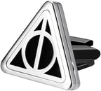 Wild Essentials Potter Hallows Essential Oil Car Vent Diffuser, Stainless Steel Locket Pendant with 8 Color Refill Pads, Customizable Color Changing Air Freshener for Aromatherapy