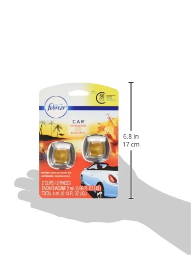 Febreze Hawaiia Vent Clip Air Freshner, 2 Count