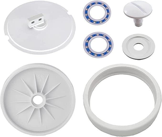 ATIE Pool Cleaner Large Wheel C6 Assembly with Bearing C60, Tire C10, Axle with Sand and Grave Guard C66, Screw C55 and Washer C64 for Polaris 280 Pool Cleaner